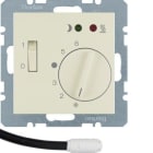 HAGER - Placa termostato suelo radiante interruptor+lente mecanismo 1 blanco