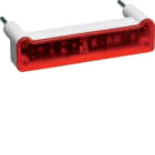 HAGER - Led alumbrado " I " 230V roja