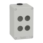 Schneider Electric - Caja vacía con 4 orificios gris