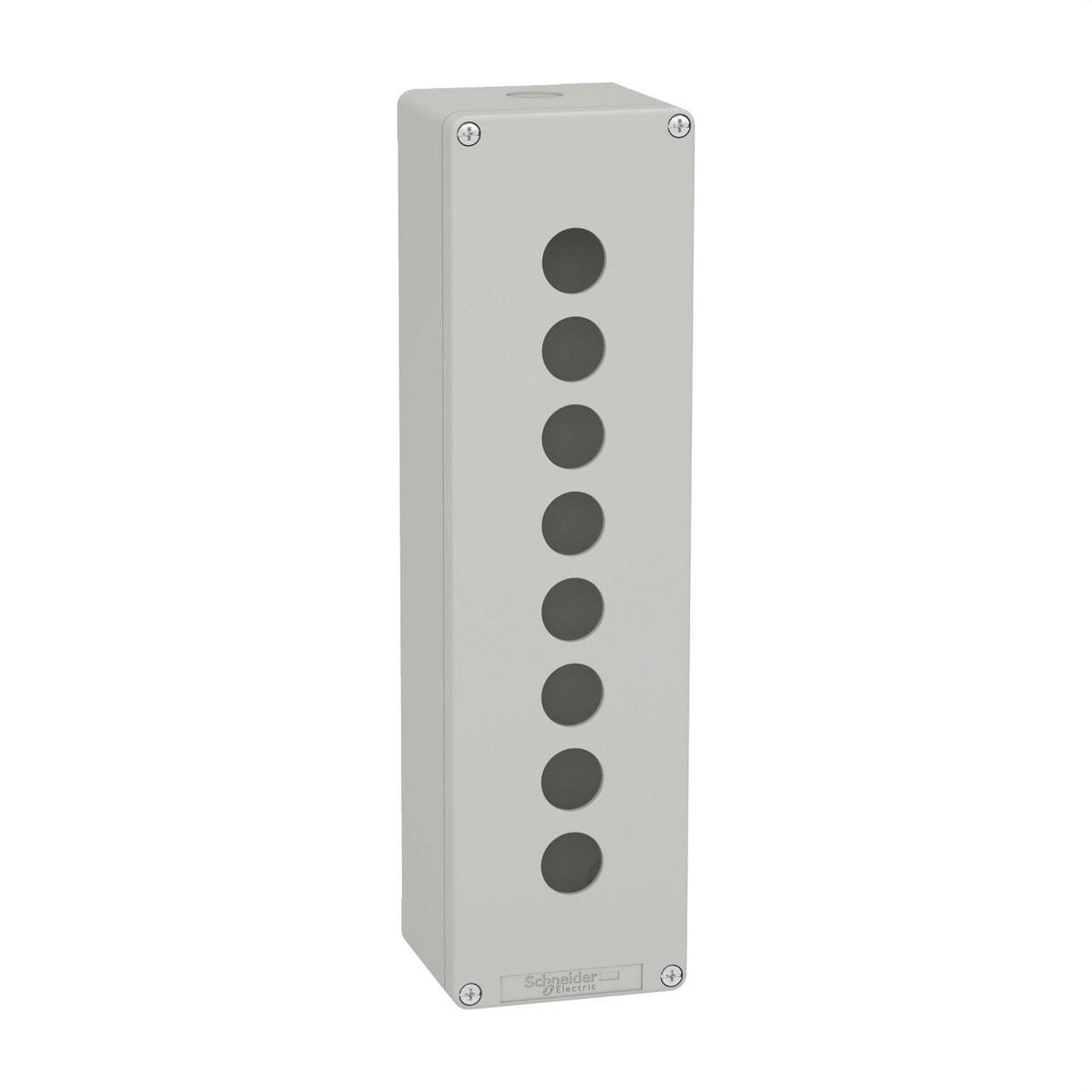 Schneider Electric - Caja vacía 8 orificios gris