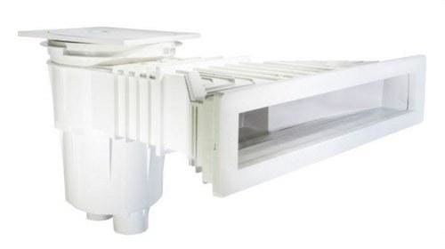 ASTRALPOOL - Skimmer 17,5L NORM boca estándar tapa cuadrada gris claro