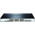 D-LINK - SWITCH 24P POE GIGA L2 4 X SFP+ STACK 370W