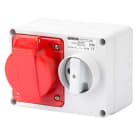 GEWISS - Base fija interbloqueada horizontal con fondo sin base portafusibles 3P+N+T 32A 346-415V 50-60Hz 6h IP44