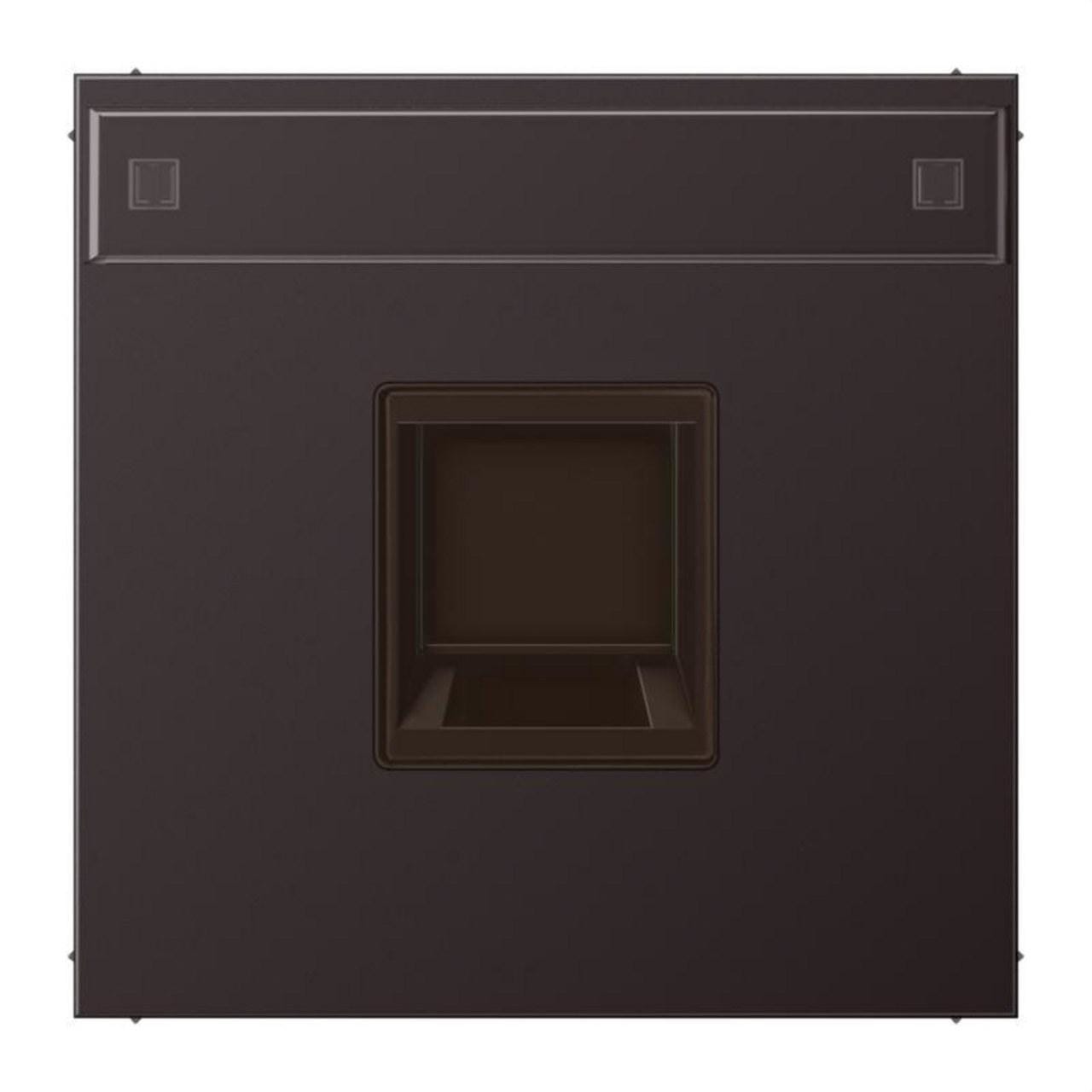 JUNG - Placa modular Jack 1 toma inscripción AL1969-15NAWED LS dark