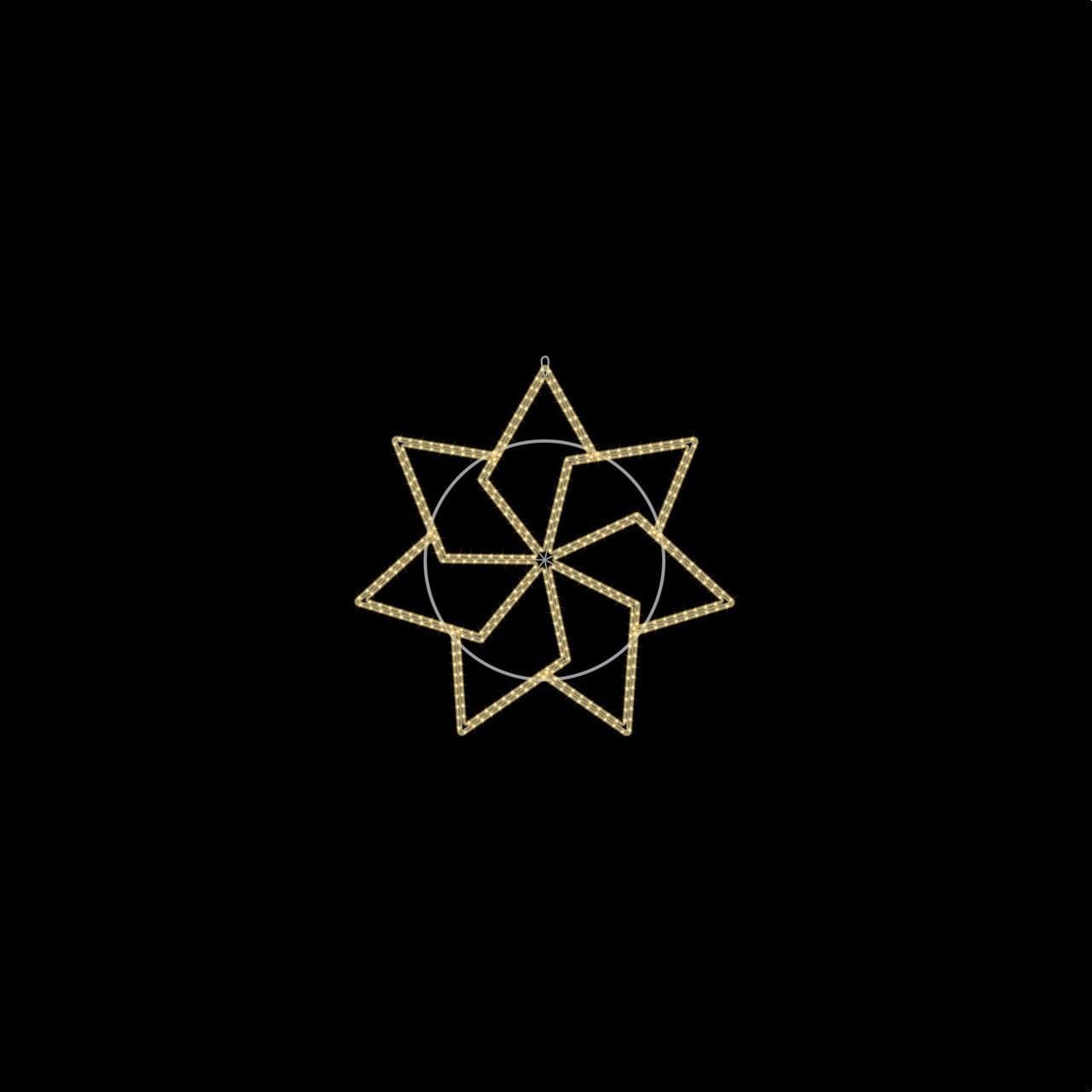 PRILUX - Luminaria decorativa KABALAH 121cm blanco cálido