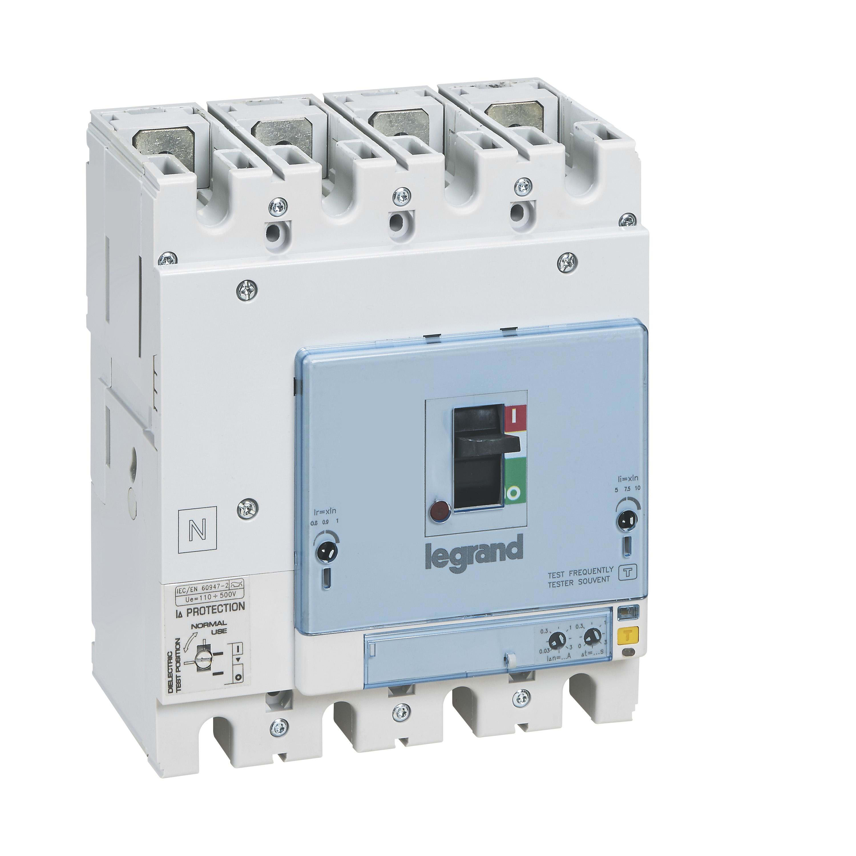 LEGRAND - Interruptor de caja moldeada DPX³ 250 HP - magnetotérmico diferencial - 4P - Icu 36 kA (400 V~) - In 250A