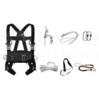 DELTA PLUS - Kit anticaídas services HAR24H + AN065 + AN30010 + EX021 + 2 AM002 + LV102100 + HA200 talla XL/XXL negro