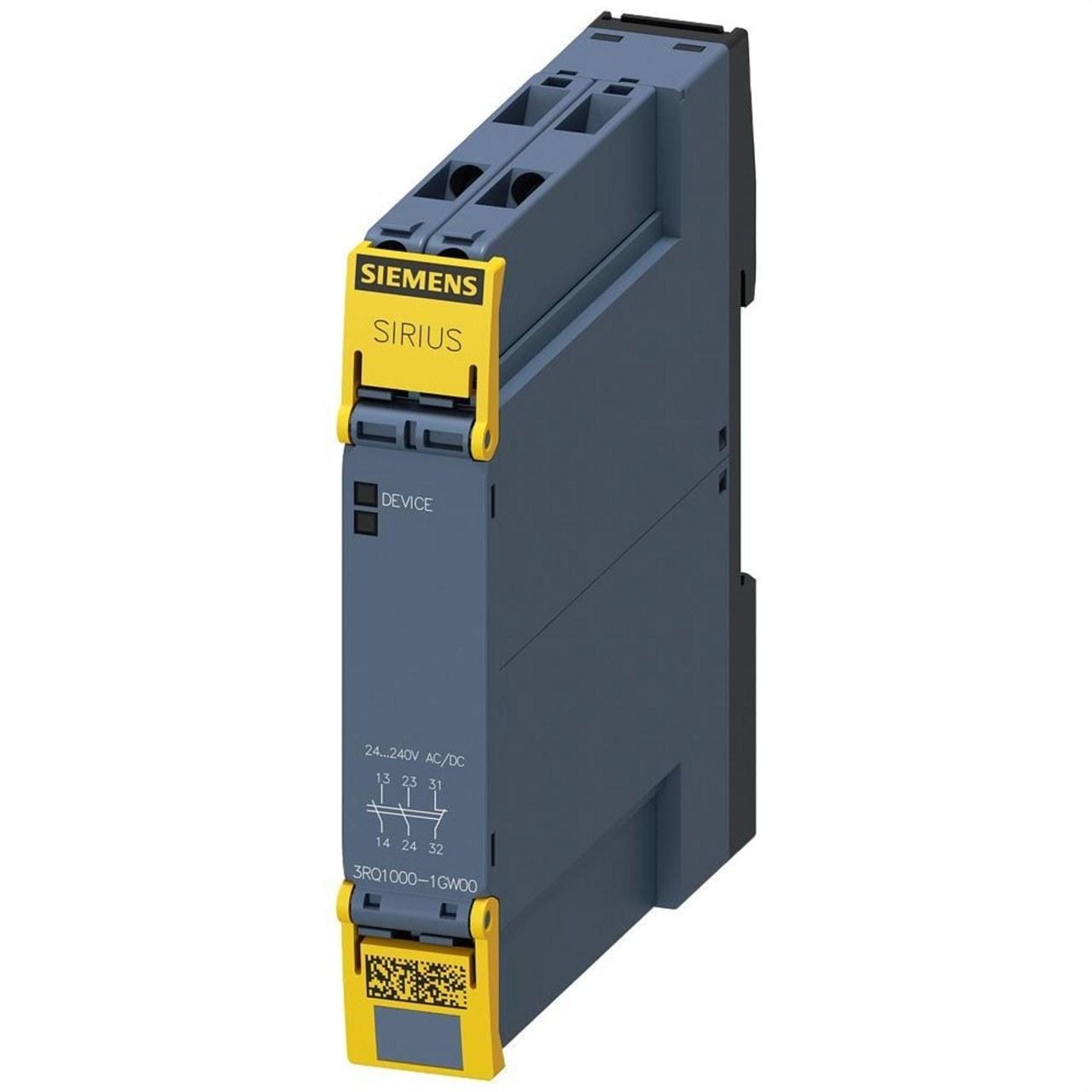 SIEMENS - Relé de interfaz de apertura positiva en caja industrial 2 NO/1 NC 24-240V AC/DC SIL 2/PL c conexión por tornillo