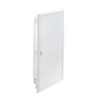 IDE - CJ.DISTR.EMP.PARED CONVL.IP40 CAPCD.4x14(56)MOD.PTA.+MO.CHAPA ACE.LNDO.BL RAL