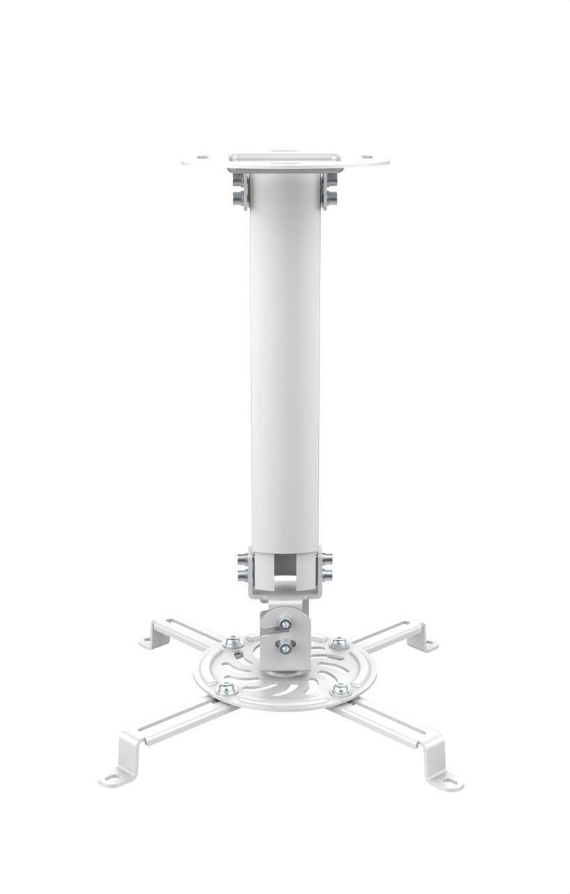 FONESTAR - Soporte orientable y extensible de techo para proyectores blanco