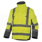 DELTA PLUS - Parka alta visibilidad poliester OXFORD poliuretano talla S amarillo fluorescente/gris