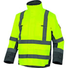 DELTA PLUS - Parka alta visibilidad poliester OXFORD poliuretano talla XXL amarillo fluorescente/gris
