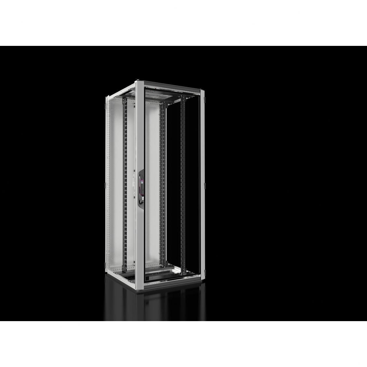 RITTAL - Rack VX/IT estándar puerta transparente 800x2000x800mm RAL 7035 para redes / servidores con guías perfil de 19"