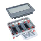 LEGRAND - Kit compuesto por Tapa de plástico + Embellecedor + marco horizontal de la caja de suelo estándar soporta 12 módulos