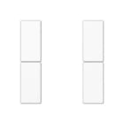 JUNG - Juego teclas F50 KNX 2 fases Serie AS/A blanco alpino