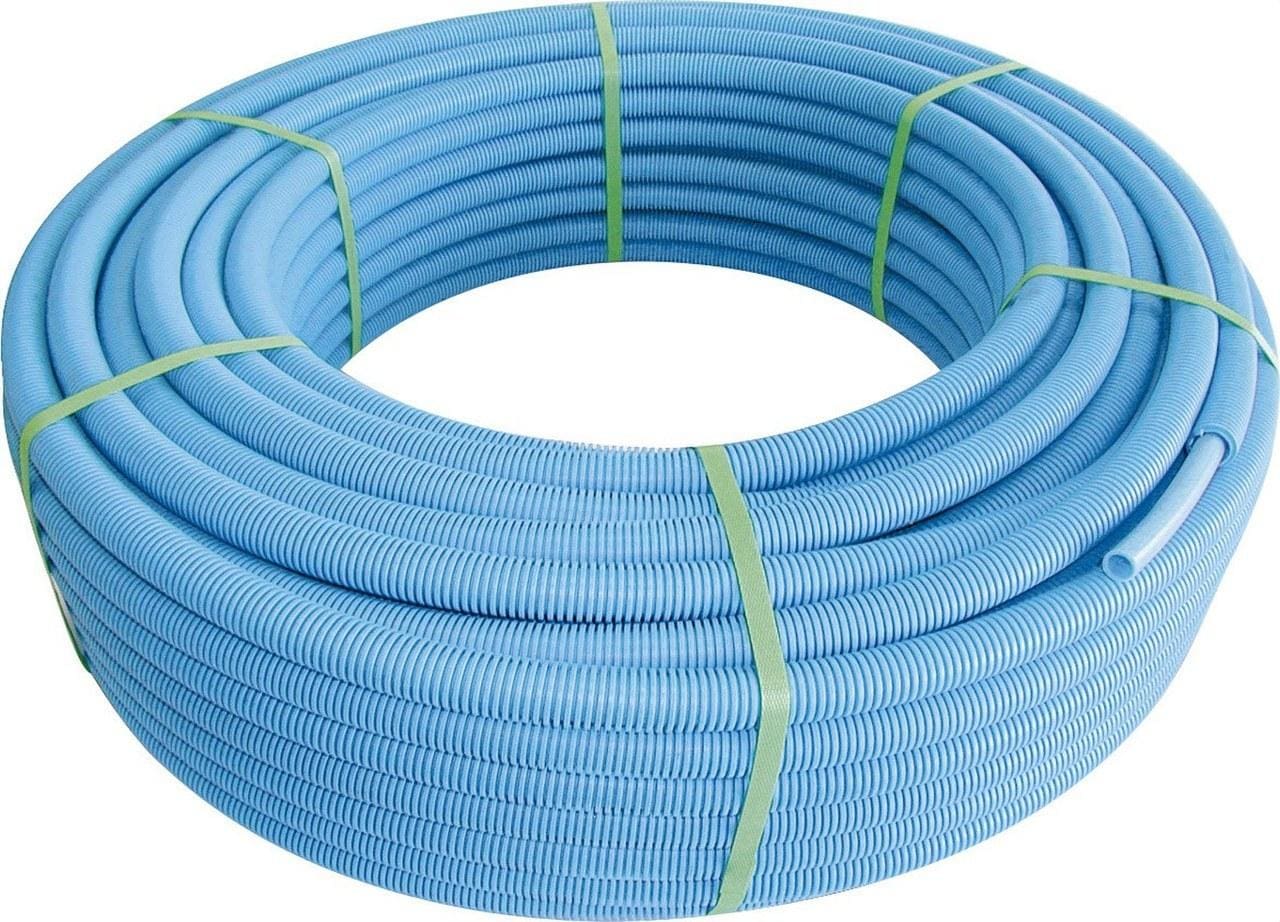 BARBI - Tubería multicapa PEX/AL/PEX 20x2 azul forrada con corrugado