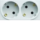 HAGER - Toma schuko doble para canal