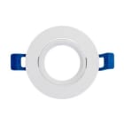 SILVER ELECTRONICS - Aro de diseño BOLT basculante circular blanco (GU10 no incluido)