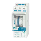 ORBIS - Interruptor horario analógico INCA DUO QRS 24V 2 módulos con reserva > 100 h semanal maniobra mínima 2 h poder de ruptura: 16(4)A / 250V AC