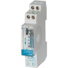 ORBIS - Interruptor horario analógico UNO QRD 230V 1 módulo con reserva > 150 h diario maniobra mínima 15mn poder de ruptura: 16(4)A / 250V AC