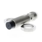 OMRON - Sensor de proximidad, inductivo, acero inoxidable, cuerpo corto, M12, no blindado, 5mm, DC, 3 hilos, PNP-NC, M8 enchufable de 3m.