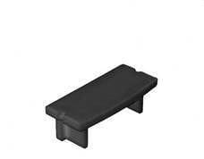 TSL - Tapa sin pasacable para TSL S13N negro mate