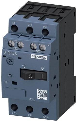 SIEMENS - Interruptor automático 3RV1 S00 0,5A kA100 1NA+1NC