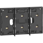 BTICINO - Living Now MYHOME COMANDOS DIGITALES Marco electrificado 2 + 1 módulo, negro