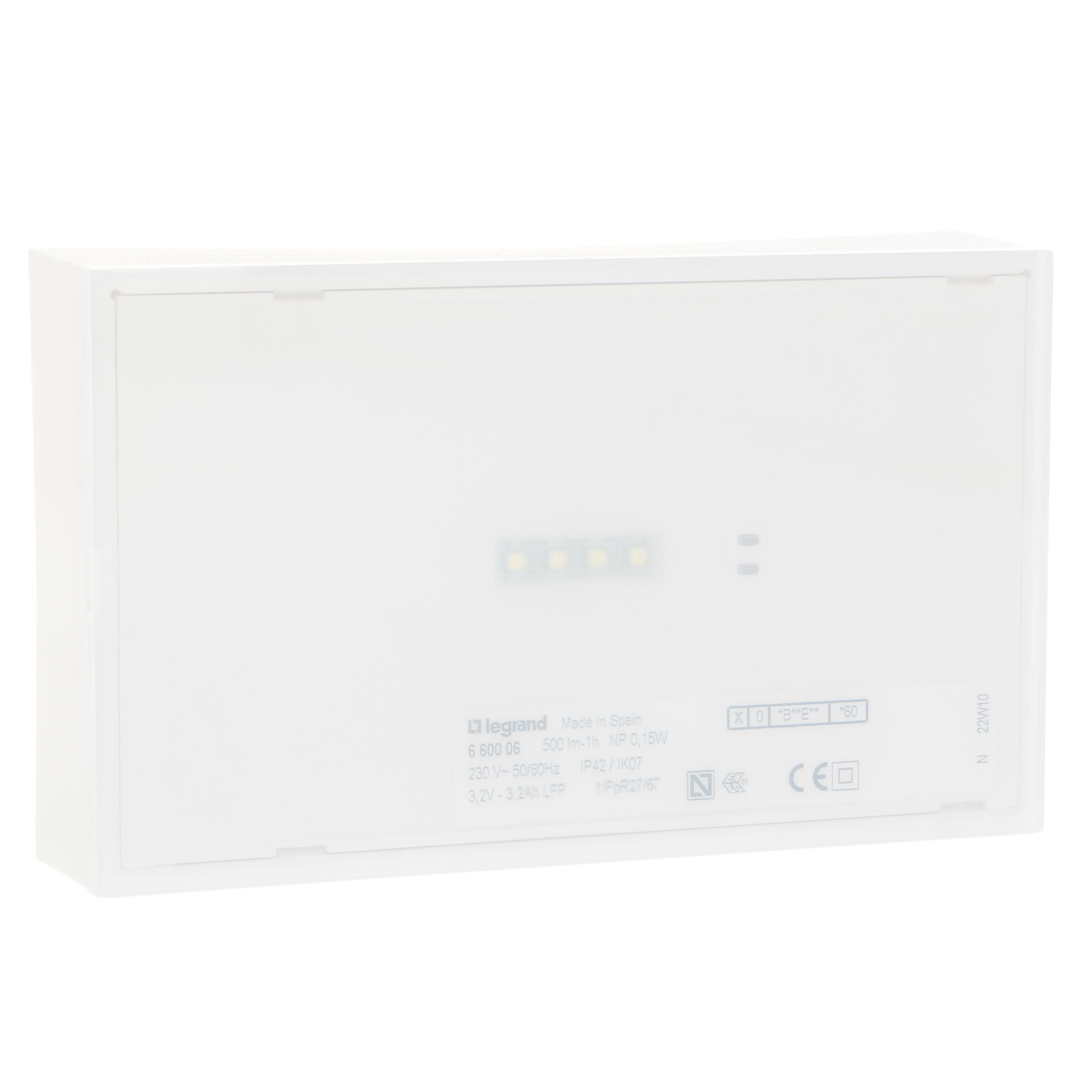 LEGRAND - Luminaria de emergencia URA NEXT - 350 lúmenes - 2h - No permanente