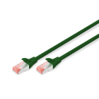 DIGITUS - CAT 6 S-FTP PATCH CORD, CU, LSZH AWG 27/7, LENGTH 3 M, COLOR GREEN