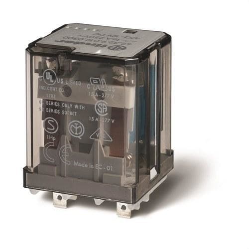 FINDER - Relé de potencia enchufable en zócalo SERIE 62, 3NA, 16A, AgCdO, 24V DC (emb.1u)