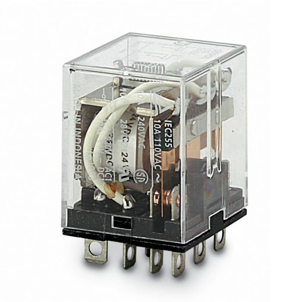 OMRON - Relé 3PDT 10A terminales para circuito impreso LY3-0 24V DC