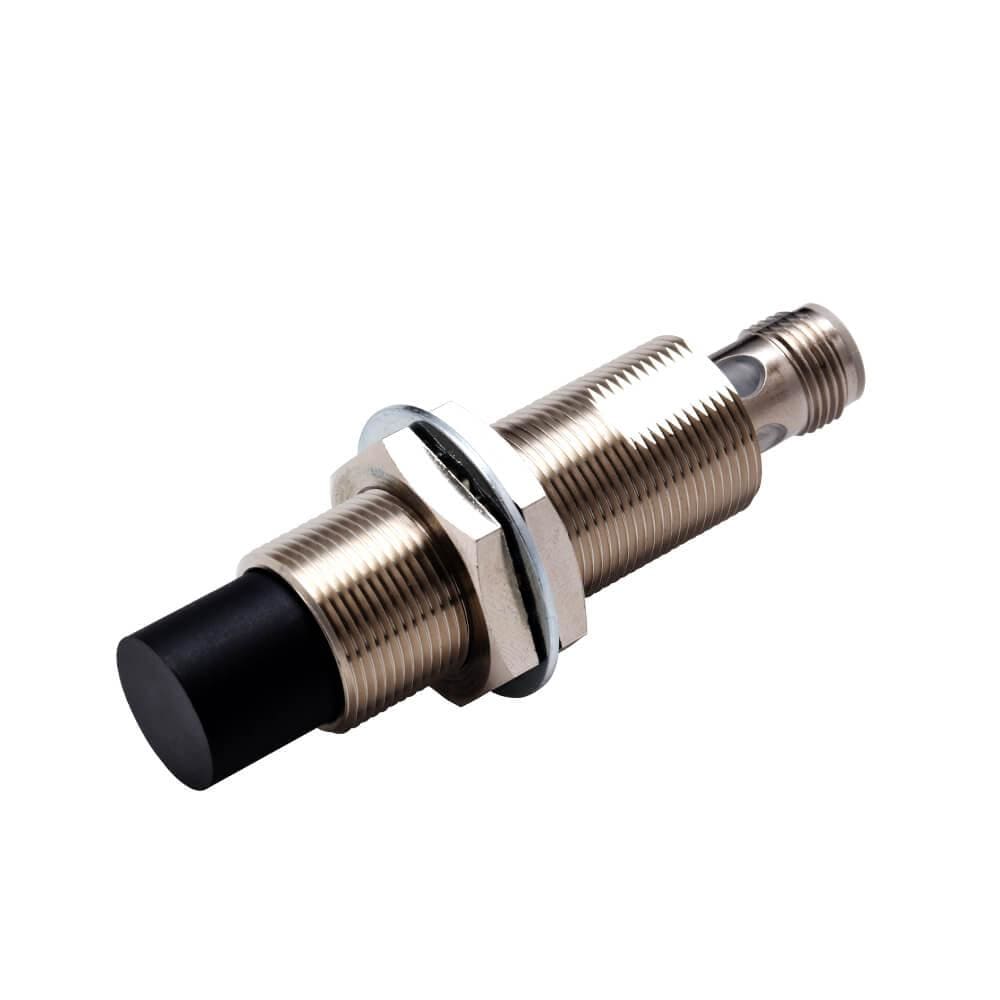 OMRON - Sensor de proximidad inductivo cuerpo largo de latón-níquel M18 sin blindaje 16mm DC 3 cables PNP NC M12 conector