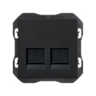 SIMON - Toma RJ45 doble SIMON 270-EMPOTRAR con conector negro mate