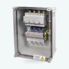 TOSCANO - Cuadro de protección trifásico 400Vac 100kA tipo 1 fusibles 100A de baja tensión para centralización de contadores