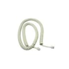 FONESTAR - Cable plano rizado 4 contactos Mini 4,5m marfil