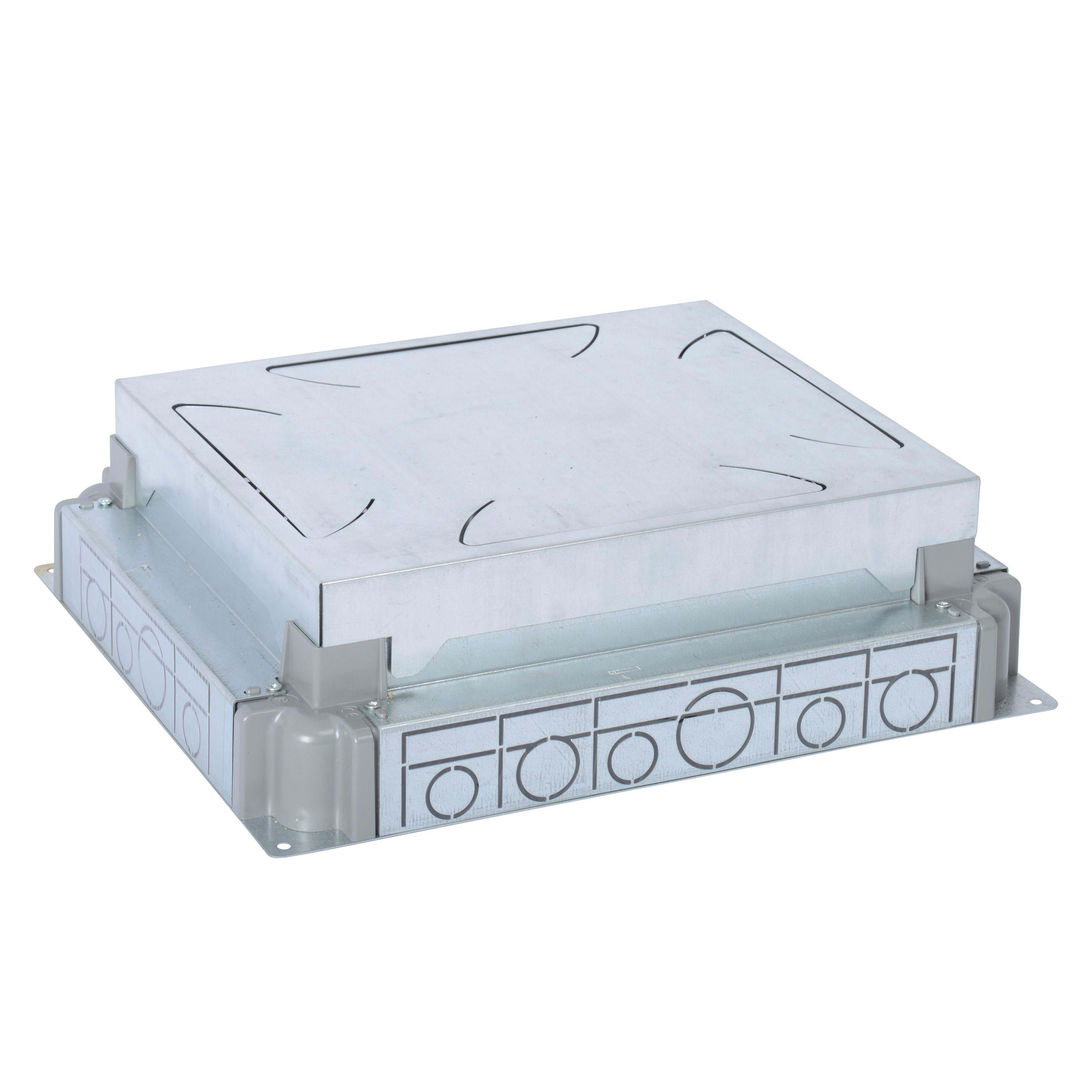 LEGRAND - Cubeta autoajustable caja suelo rectangular y sin marco- suelos pavimento-12/18m