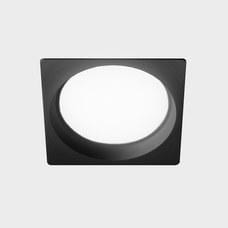 KOHL LIGHTING - LIM SQ RECESSED WITH FRAME BLACK-BLACK 12 W 4000K