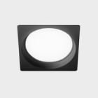 KOHL LIGHTING - LIM SQ RECESSED WITH FRAME BLACK-BLACK 12 W 4000K