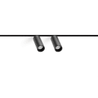 ARKOSLIGHT - Foco carril FIT 35 48V Double Medium 2700K negro texturado