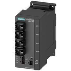 SIEMENS - Switch IE IRT SCALANCE X/SCALANCE X204IRT con 4 puertos RJ45 10/100Mbits contacto de señalización con pulsador