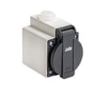 IDE - Carcasa para base empotrar americana tipo NEMA P44 15A 2P+TT 125V, blanco