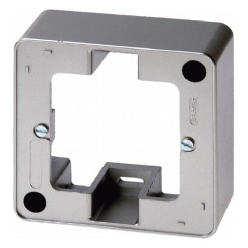 HAGER - Caja montaje superficie con 1 elemento Q1/Q3 antracita