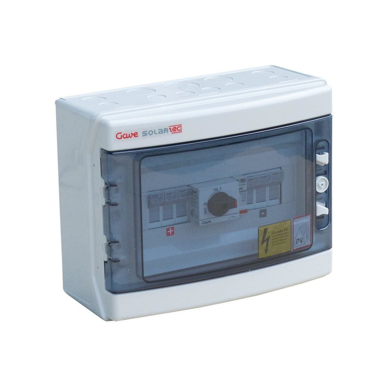 GAVE - CAJA CONEXIÓN 220VDC 1 MPPT (3 STRING X MPPT) FUS 15A SECCIONADOR 40A + PST-II (3 ENT./1 SAL.)
