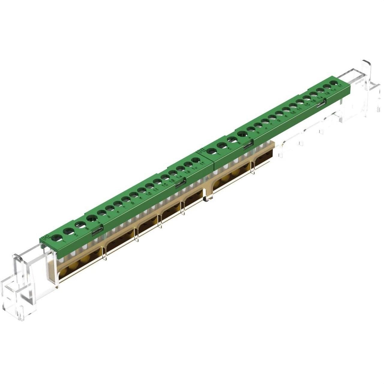 SOLERA - Regleta conexión 18x6mm²+6x16mm² verde