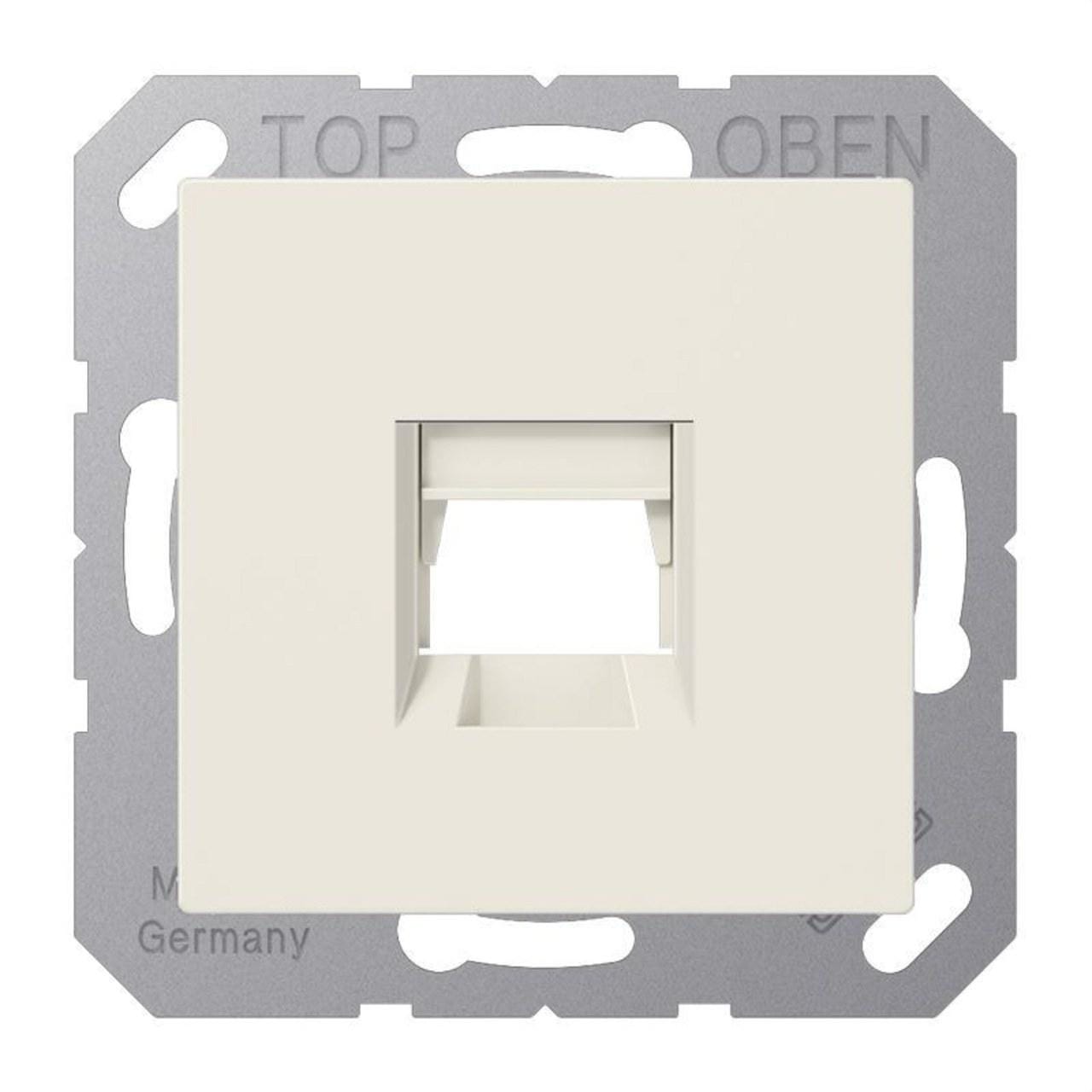 JUNG - Placa modular Jack-Radiall 1 toma A blanco