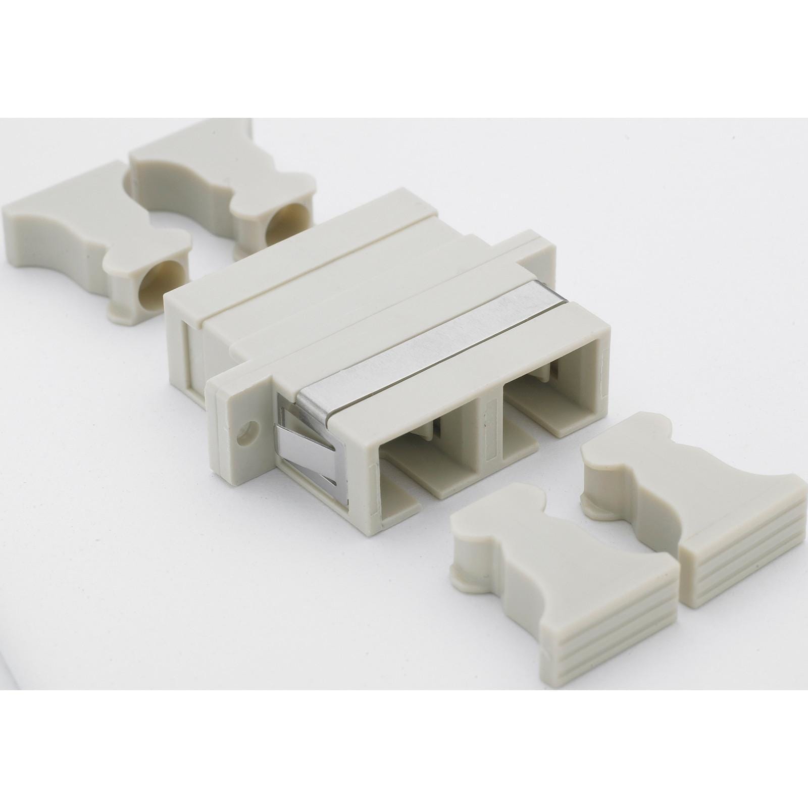 EXCEL - ENBEAM SC DUPLEX ADAPTOR MULTIMODE-IVORY PK6