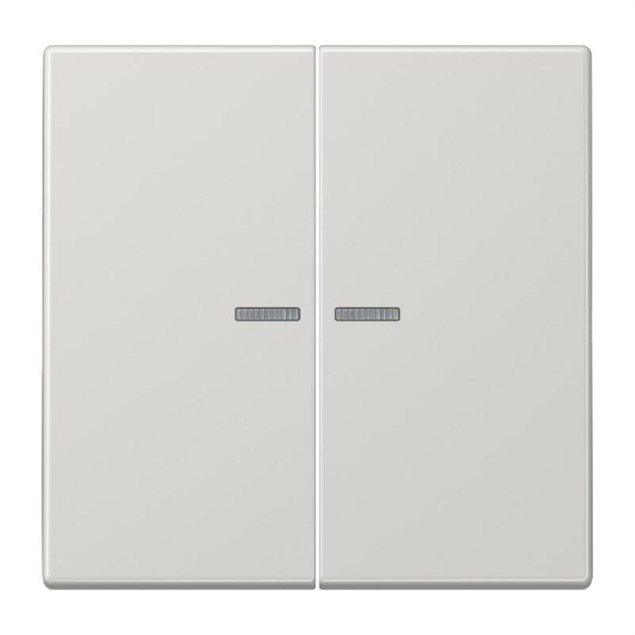 JUNG - Tecla pulsador doble con visor LS gris claro