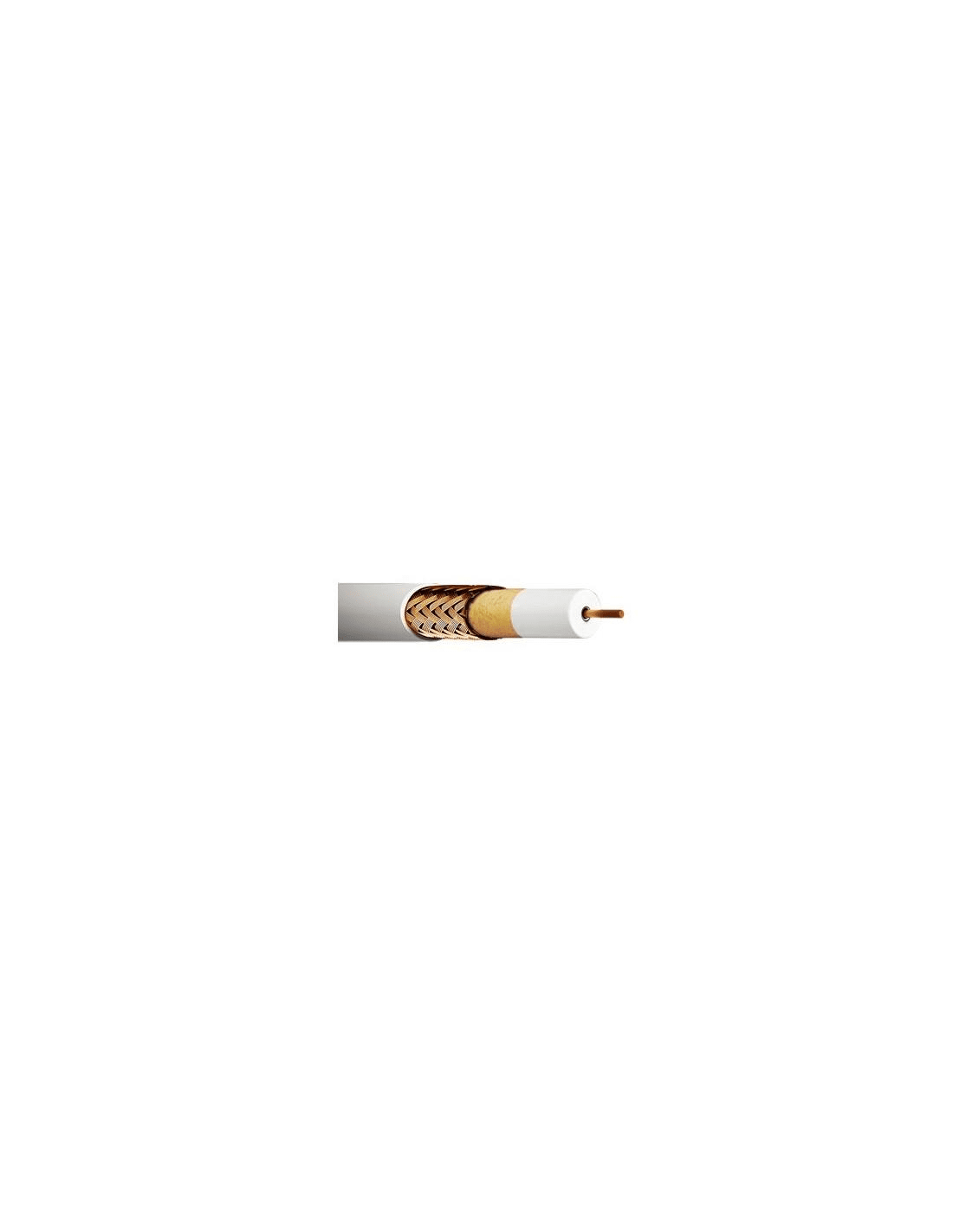 EKSELANS BY ITS - Cable coaxial de 6,8mm conductor Cu 1,13mm 96 hilos Malla Cu PVC CPR Dca 100m