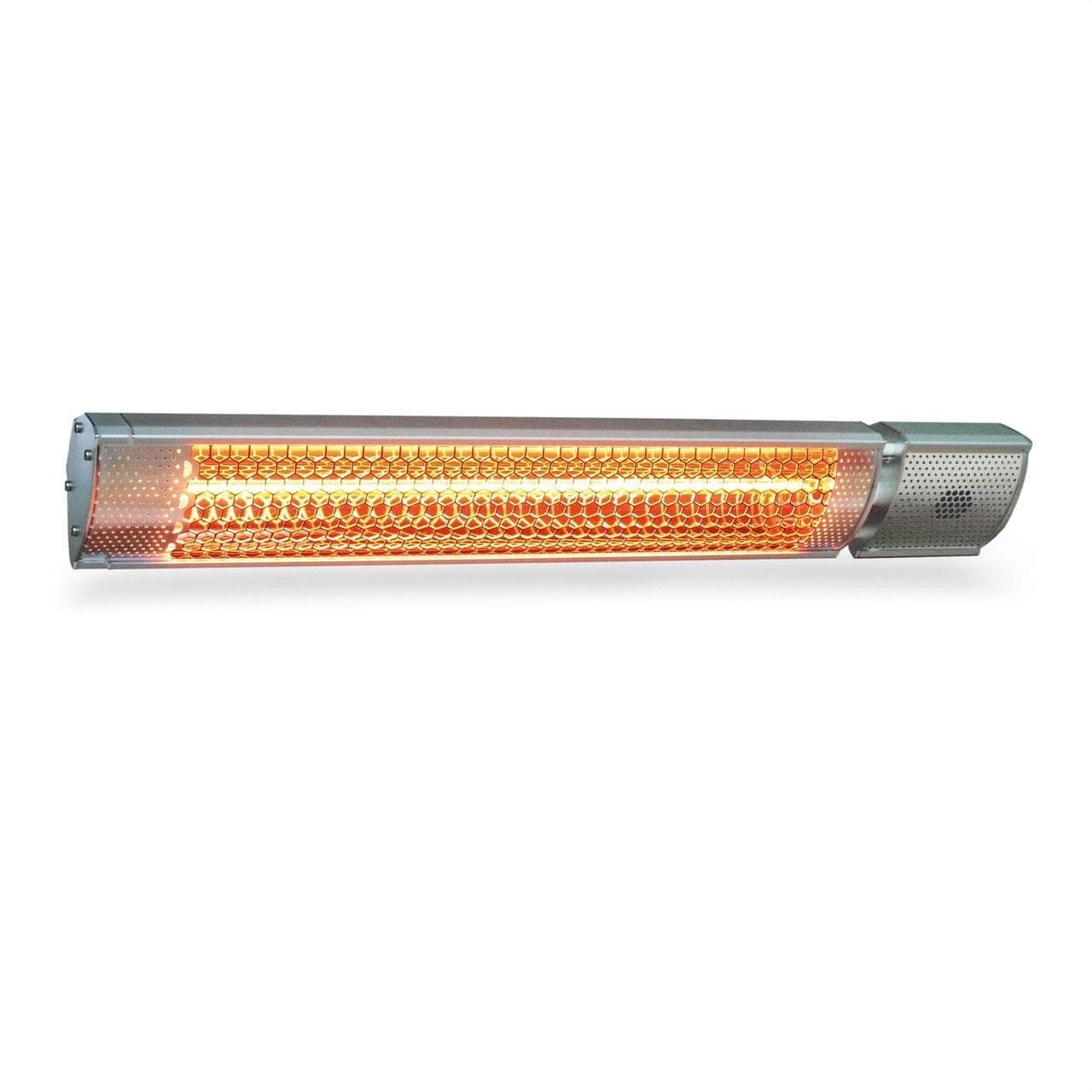 GABARRON - Calefactor eléctrico infrarrojos IFH-2001 con mando de intalación mural / techo 1000-2000W 11x62x7mm
